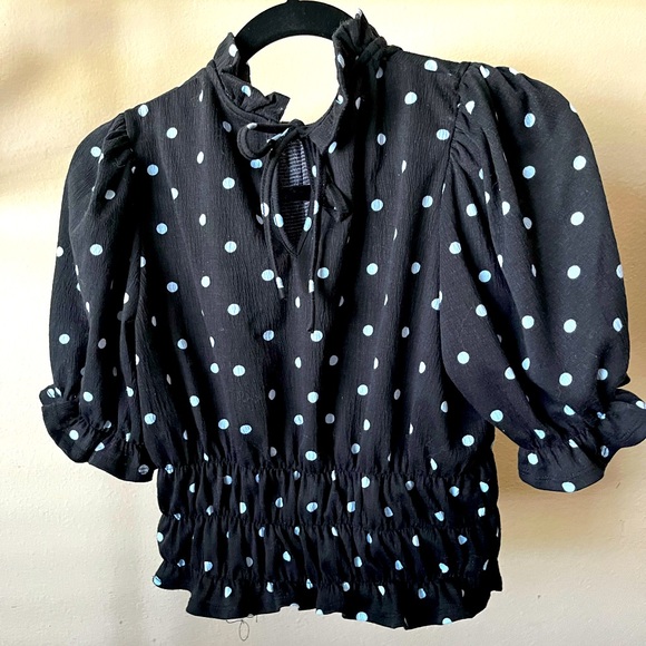 Target brand Who.What.Wear. Polka dot crop top - Picture 2 of 4